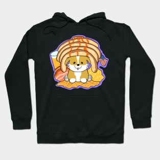 American Breakfast Corgi Hoodie